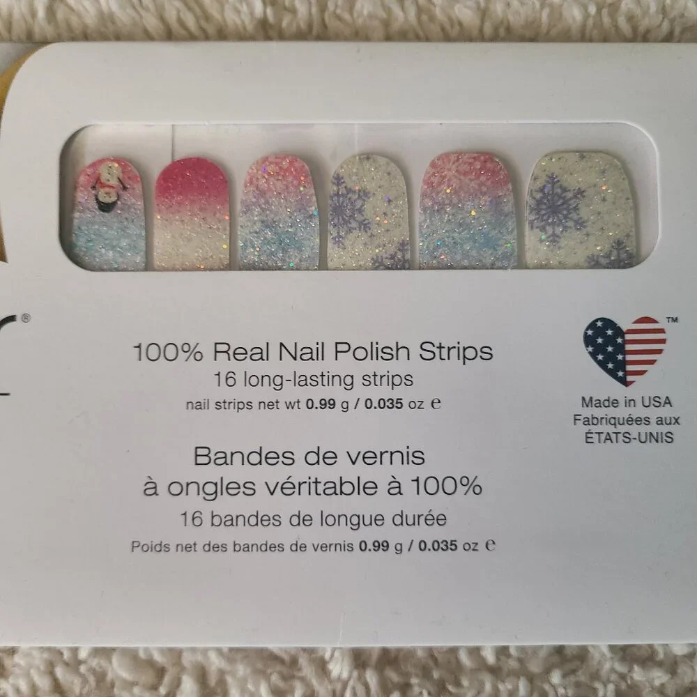 Color Street Snow Biz 100% Real Nail Polish Strips